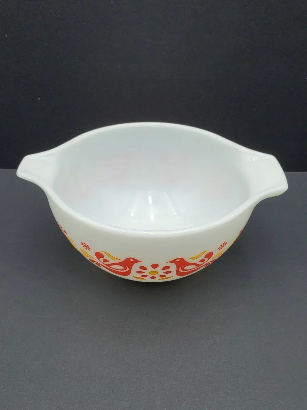 Pyrex Friendship 1.5 Pt Cinderella Mixing Bowl Birdie Pattern 441 Serving Bowl